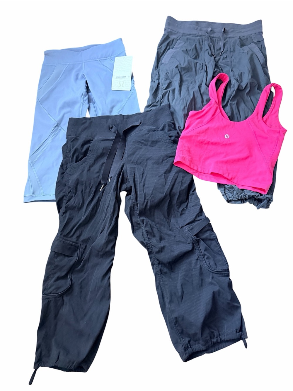 LULULEMON BUNDLE LOT X 4 Pieces Women Size (2) (0) NEW Bottoms Top Assorted